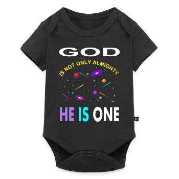 Allah ist einzig Gott ist allmächtig Muslim gift - Baby Premium Kurzarmbody - Schwarz - Vorne