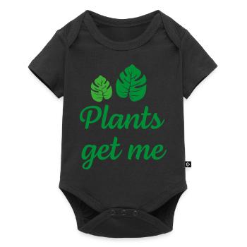 Pflanzen verstehen mich - Baby Premium Kurzarmbody - Schwarz - Vorne