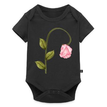 Rose - Body à manches courtes Premium Bébé - noir - Devant