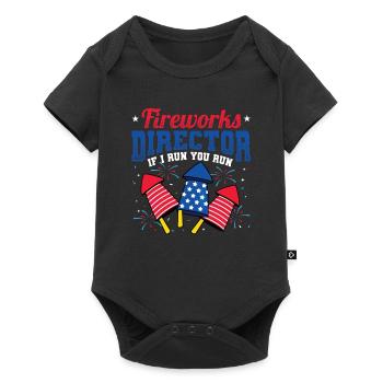 Fireworks Director Si je vous exécute - Body à manches courtes Premium Bébé - noir - Devant