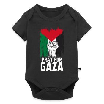 Palestine Tshirt Hommes Enfants Femmes Palestine - Body à manches courtes Premium Bébé - noir - Devant