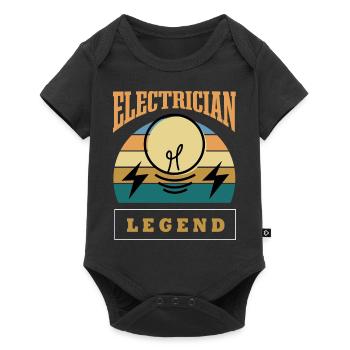 Electrician Legend Dicton drôle Electro Worker - Body à manches courtes Premium Bébé - noir - Devant