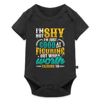 Not shy, just want to find out something. - Baby Premium short-sleeve bodysuit - black - Front