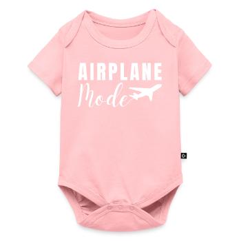 AIRPLANE MODE. TRAVEL HOLIDAY - Baby Premium short-sleeve bodysuit - rose - Front