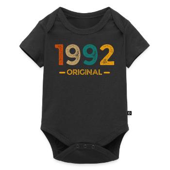 1992 Original - Baby Premium Kurzarmbody - Schwarz - Vorne
