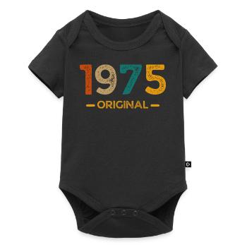 Original von 1975 - Baby Premium Kurzarmbody - Schwarz - Vorne