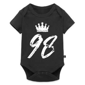 98 Couronne numérique - Body à manches courtes Premium Bébé - noir - Devant