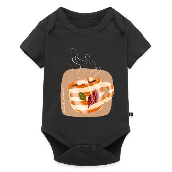 d’automneau chocolat - Body à manches courtes Premium Bébé - noir - Devant
