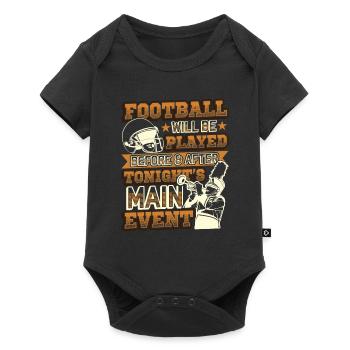 Main Event du spectacle de la mi-temps de football - Body à manches courtes Premium Bébé - noir - Devant