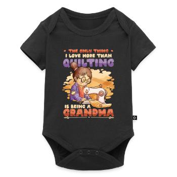 Sewing Quilter Grandma Quilts - Baby Premium short-sleeve bodysuit - black - Front