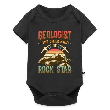 Géologie géologue - Body à manches courtes Premium Bébé - noir - Devant