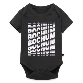 Bochum Allemagne City Font Skyline Accueil - Body à manches courtes Premium Bébé - noir - Devant