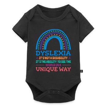 Dyslexia Awareness Dyslexic - Baby Premium short-sleeve bodysuit - black - Front