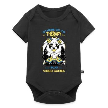 Others Go To Therapy I Play Video Games - Baby Premium short-sleeve bodysuit - black - Front