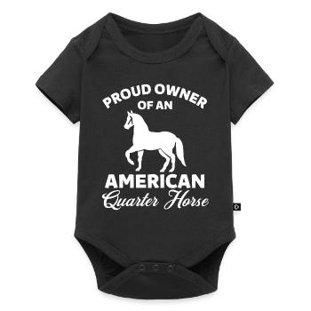 Quarter Horse 2 - Body à manches courtes Premium Bébé - noir - Devant