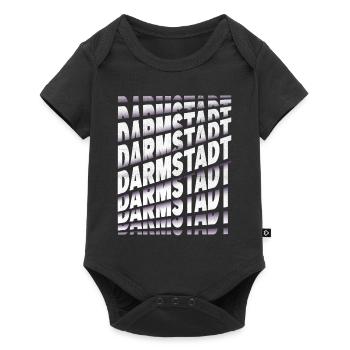 Darmstadt Germany City Font Skyline Home - Baby Premium short-sleeve bodysuit - black - Front