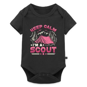 Scout Life Scout Camping Outdoor Scouting - Body à manches courtes Premium Bébé - noir - Devant