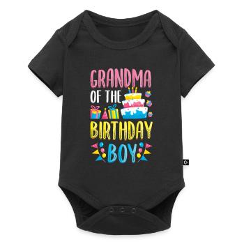 Grand-mère de l’enfant d’anniversaire - Body à manches courtes Premium Bébé - noir - Devant