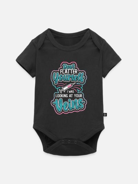 Schmeicheln Sie Sich Nicht. - Baby Premium Kurzarmbody - Schwarz