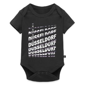 Dusseldorf Germany City Font Skyline - Baby Premium short-sleeve bodysuit - black - Front