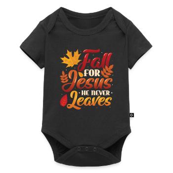 Fall for Jesus, He Never Leaves the Religious - Baby Premium short-sleeve bodysuit - black - Front