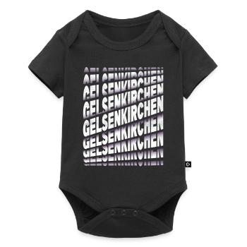 Gelsenkirchen Allemagne City Font Skyline - Body à manches courtes Premium Bébé - noir - Devant