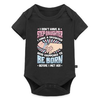 La fille est née par hasard. - Body à manches courtes Premium Bébé - noir - Devant