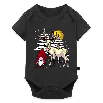 St. Nicholas Forest Xmas Christmas Fantasy Christmas - Baby Premium short-sleeve bodysuit - black - Front