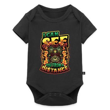 Ich Kann Dich Aus Der Ferne Sehen Taro-karten - Baby Premium Kurzarmbody - Schwarz - Vorne