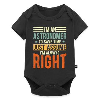 Astronomer - Baby Premium short-sleeve bodysuit - black - Front