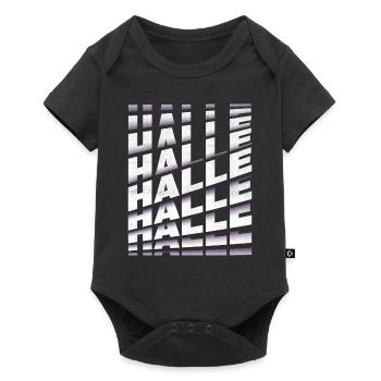 Hall Germany City Font Skyline Home - Baby Premium short-sleeve bodysuit - black - Front