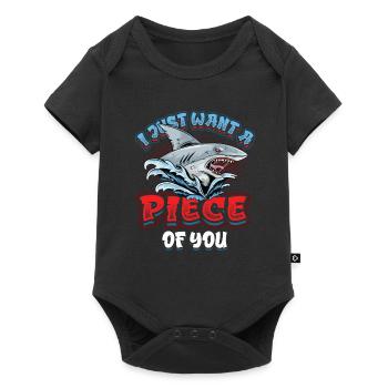 Je veux juste un morceau de toi, requin - Body à manches courtes Premium Bébé - noir - Devant
