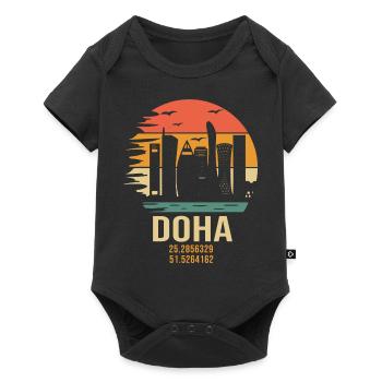 Qatar Doha Doha Qatar - Baby Premium short-sleeve bodysuit - black - Front