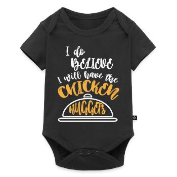 Peace Love Chicken Nuggets Love Peace Fast Food - Baby Premium short-sleeve bodysuit - black - Front