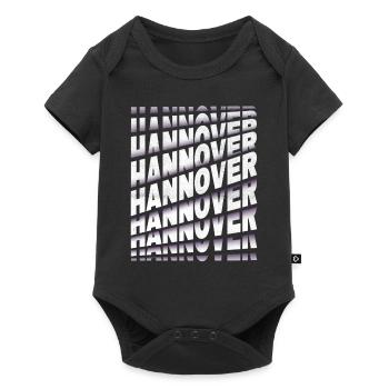 Hanover Allemagne City Font Skyline Accueil - Body à manches courtes Premium Bébé - noir - Devant