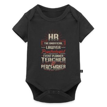 HR Human Resources - Baby Premium short-sleeve bodysuit - black - Front