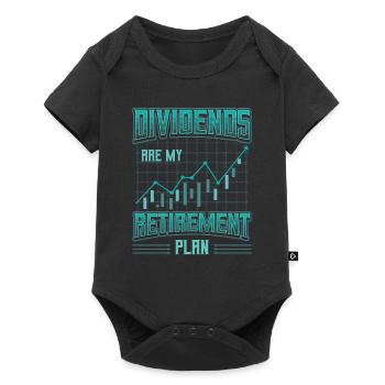 Dividends are my retirement plan - Baby Premium short-sleeve bodysuit - black - Front