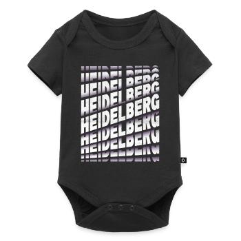 Heidelberg Allemagne City Font Skyline - Body à manches courtes Premium Bébé - noir - Devant