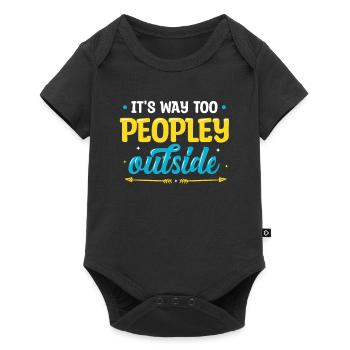 C’est beaucoup trop folklorique, à l’extérieur - Body à manches courtes Premium Bébé - noir - Devant