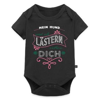 bullterrier geburtstagsgeschenkidee statement - Baby Premium Kurzarmbody - Schwarz - Vorne