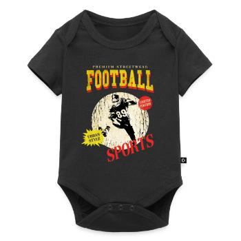Joueur de football américain Vintage Retro USA Sport - Body à manches courtes Premium Bébé - noir - Devant