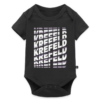 Krefeld Germany City Font Skyline Home - Baby Premium short-sleeve bodysuit - black - Front
