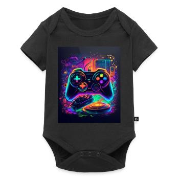 C’est l’heure du jeu : pas de temps pour les perdants - Body à manches courtes Premium Bébé - noir - Devant