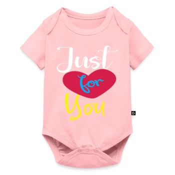 Just for you - Baby Premium short-sleeve bodysuit - rose - Front
