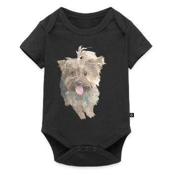 Chien York - Body à manches courtes Premium Bébé - noir - Devant