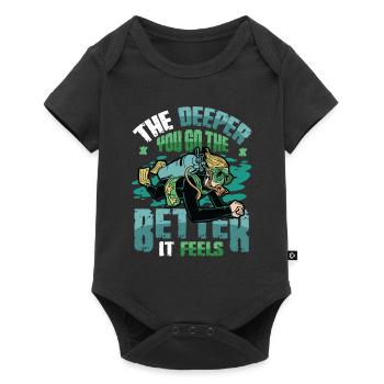 Deep Sea Divers, Scuba Diving - Baby Premium short-sleeve bodysuit - black - Front