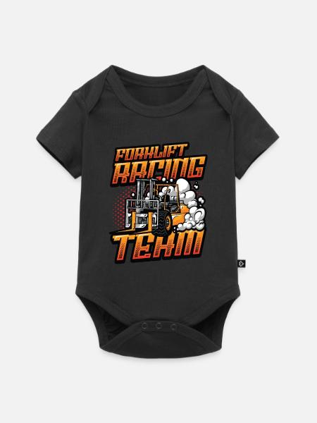 Gabelstapler-Rennteam - Baby Premium Kurzarmbody - Schwarz