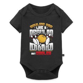 Bowling Dad, Wie Ein Normaler Dad, Aber Cooler - Baby Premium Kurzarmbody - Schwarz - Vorne