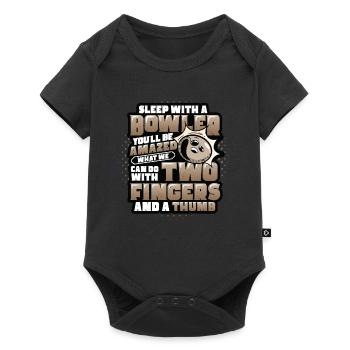 Sleep With A Bowler - Fun Bowling - Baby Premium short-sleeve bodysuit - black - Front