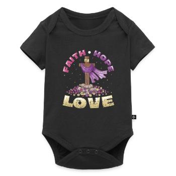 Faith, Hope, Love Church, Religion - Baby Premium short-sleeve bodysuit - black - Front
